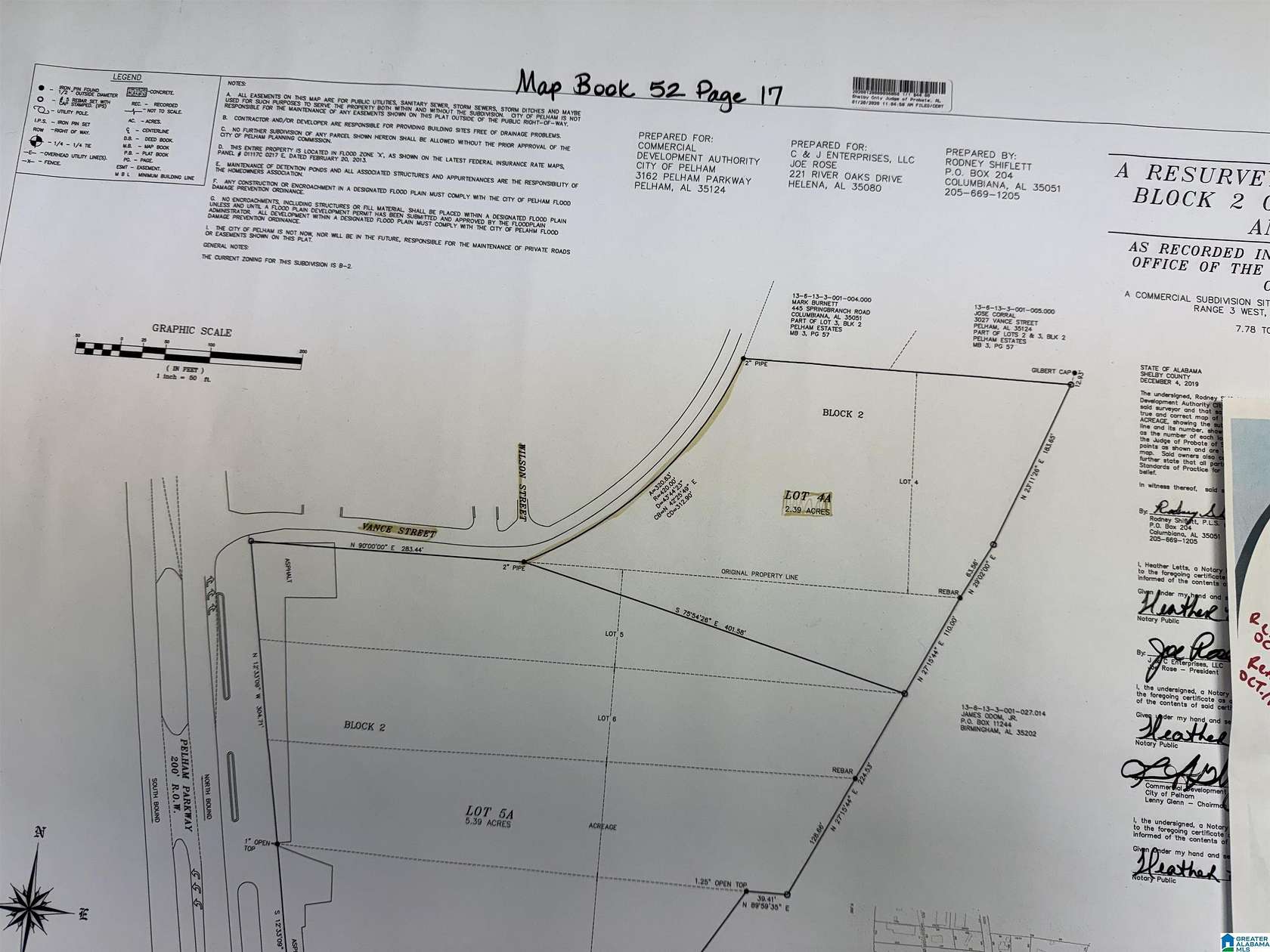 2.39 Acres of Commercial Land for Sale in Pelham, Alabama
