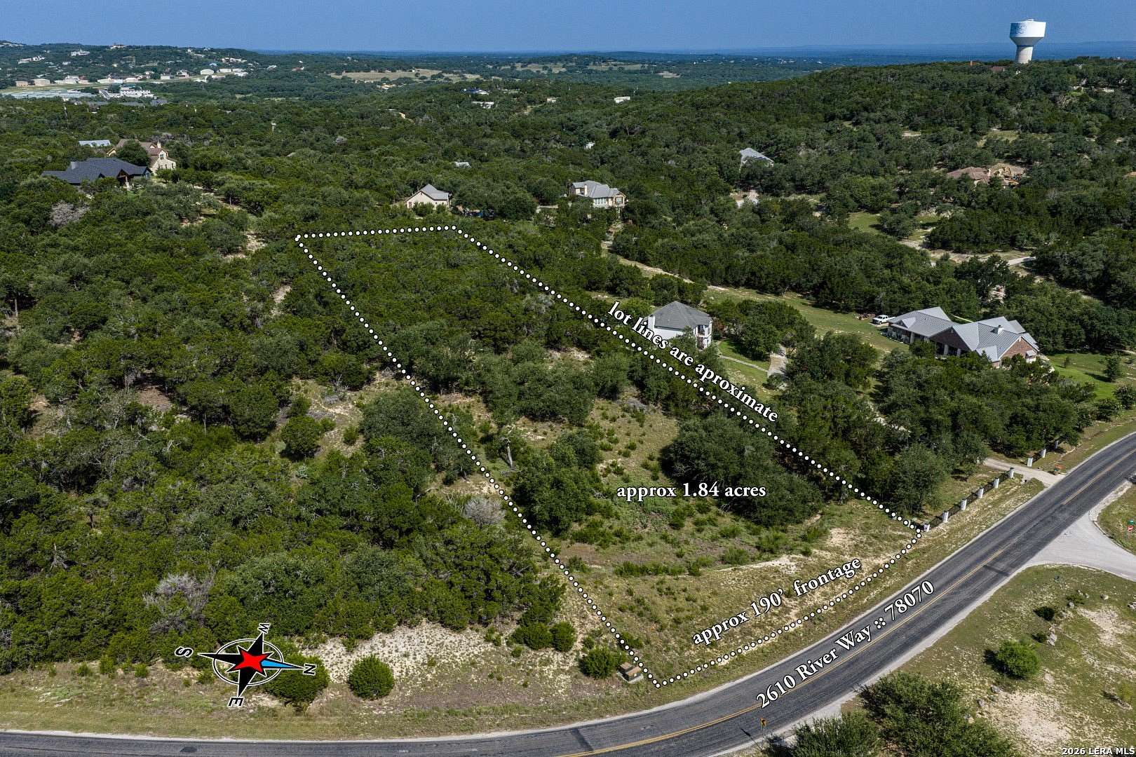 1.84 Acres of Residential Land for Sale in Spring Branch, Texas
