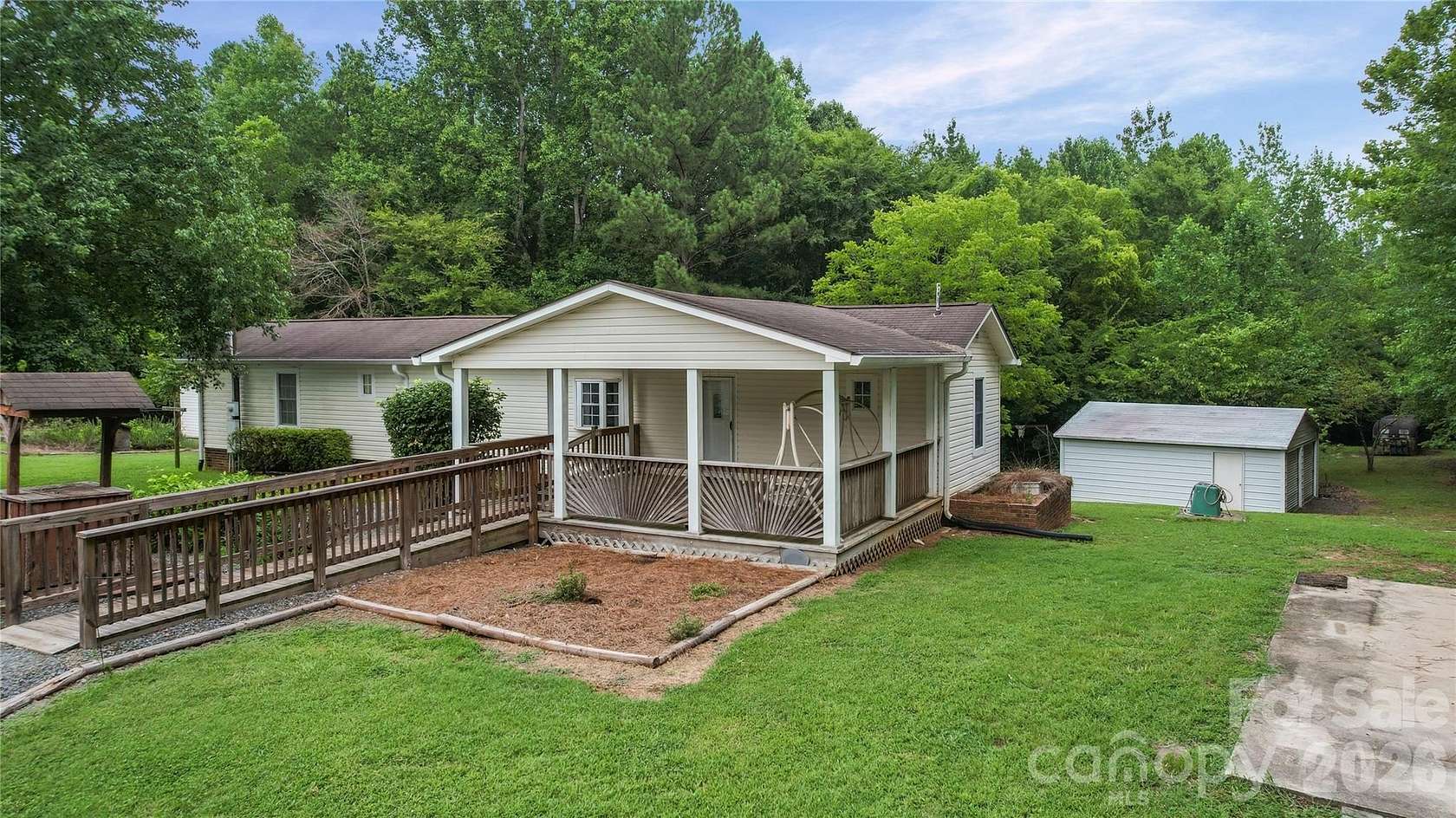 6.5 Acres of Land with Home for Sale in Gold Hill, North Carolina