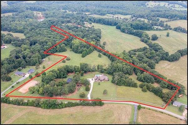 19.6 Acres of Land with Home for Sale in Anderson, South Carolina