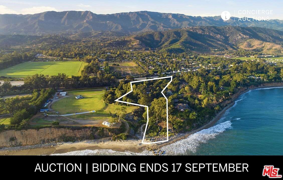 4.2 Acres of Land with Home for Auction in Carpinteria, California