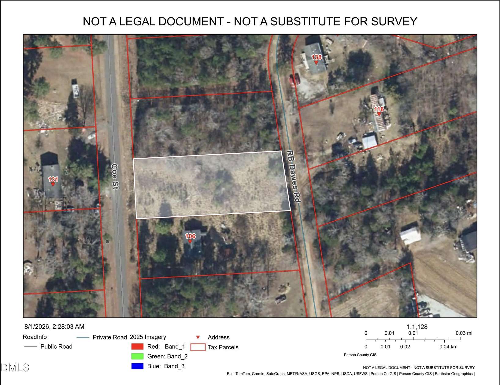 0.58 Acres of Land for Sale in Timberlake, North Carolina