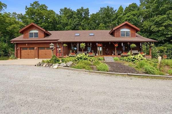 71.6 Acres of Recreational Land with Home for Sale in Avilla, Indiana