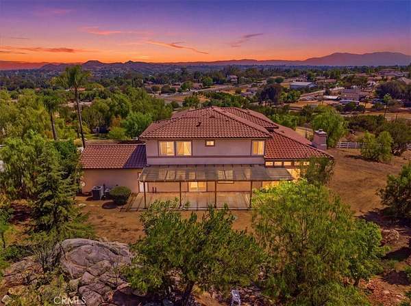 7.13 Acres of Land with Home for Sale in Lake Mathews, California