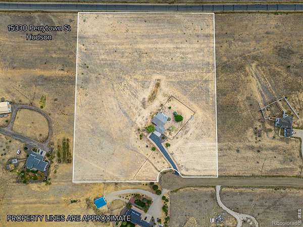 10.6 Acres of Land with Home for Sale in Hudson, Colorado