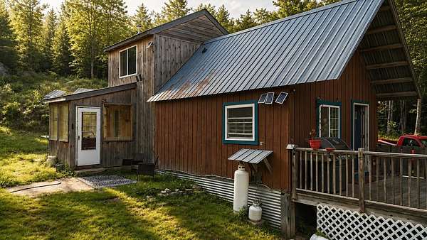 41 Acres of Recreational Land with Home for Sale in Lakeville Town, Maine