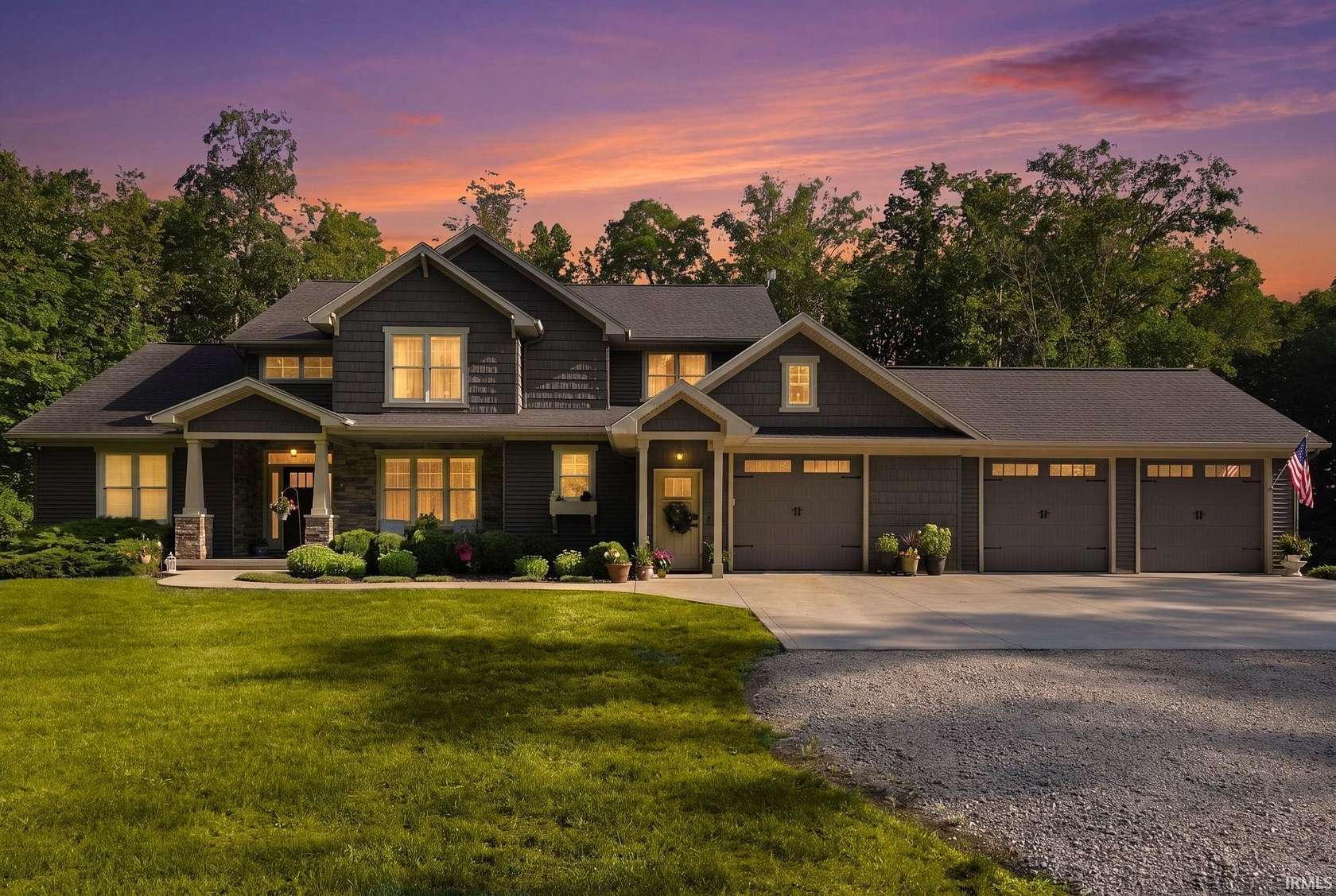 6.81 Acres of Land with Home for Sale in Roanoke, Indiana