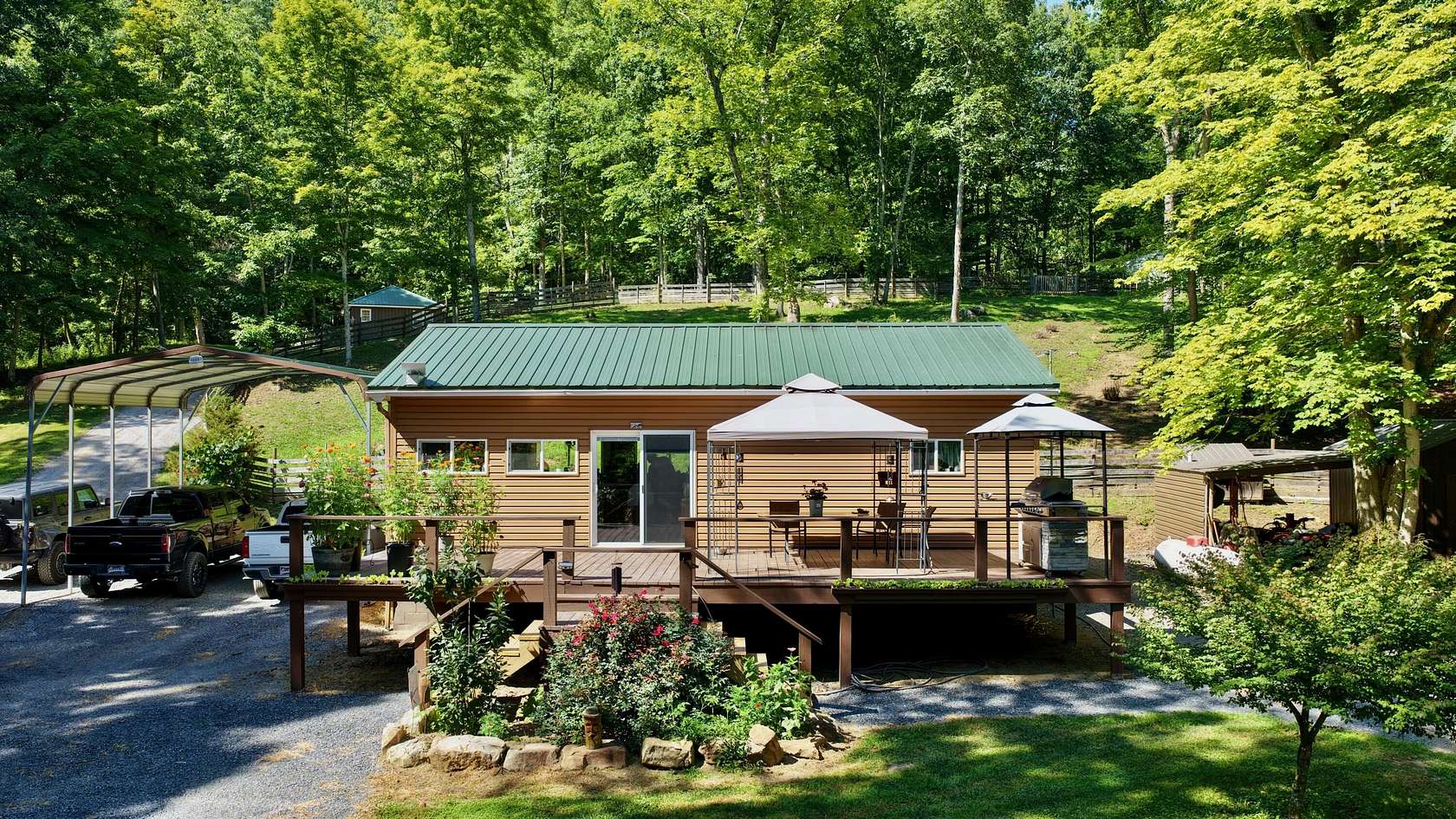 7.57 Acres of Land with Home for Sale in Alderson, West Virginia