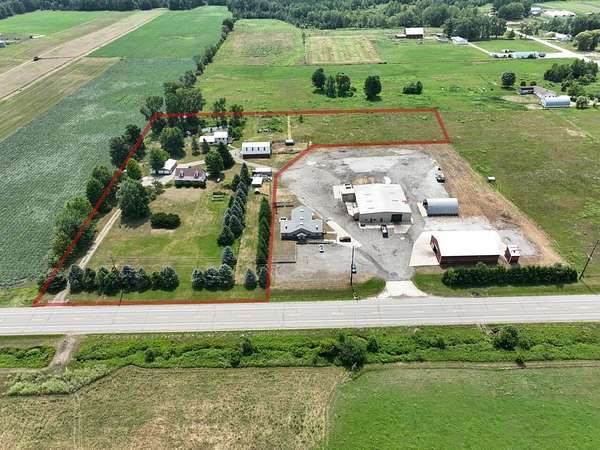 6.12 Acres of Land with Home for Sale in Newaygo, Michigan