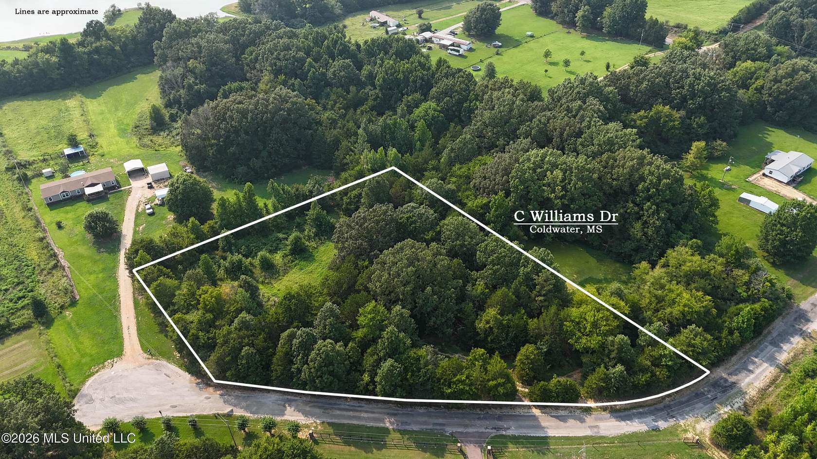 1.7 Acres of Residential Land for Sale in Coldwater, Mississippi