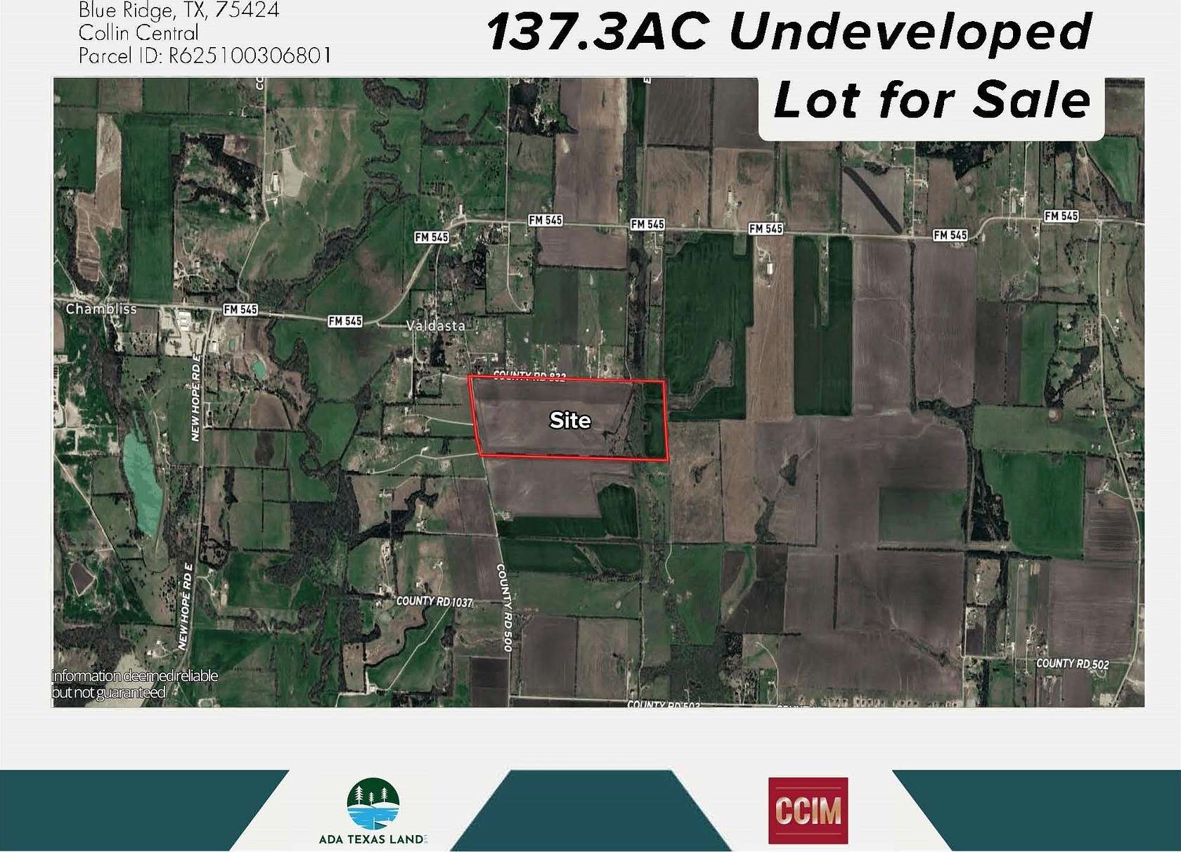 137 Acres of Mixed-Use Land for Sale in Blue Ridge, Texas