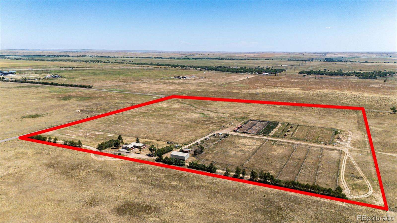 37 Acres of Recreational Land with Home for Sale in Byers, Colorado