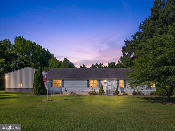 4 Acres of Land with Home for Sale in Ridgely, Maryland
