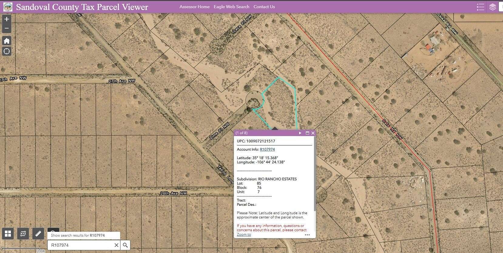 1 Acre of Land for Sale in Rio Rancho, New Mexico