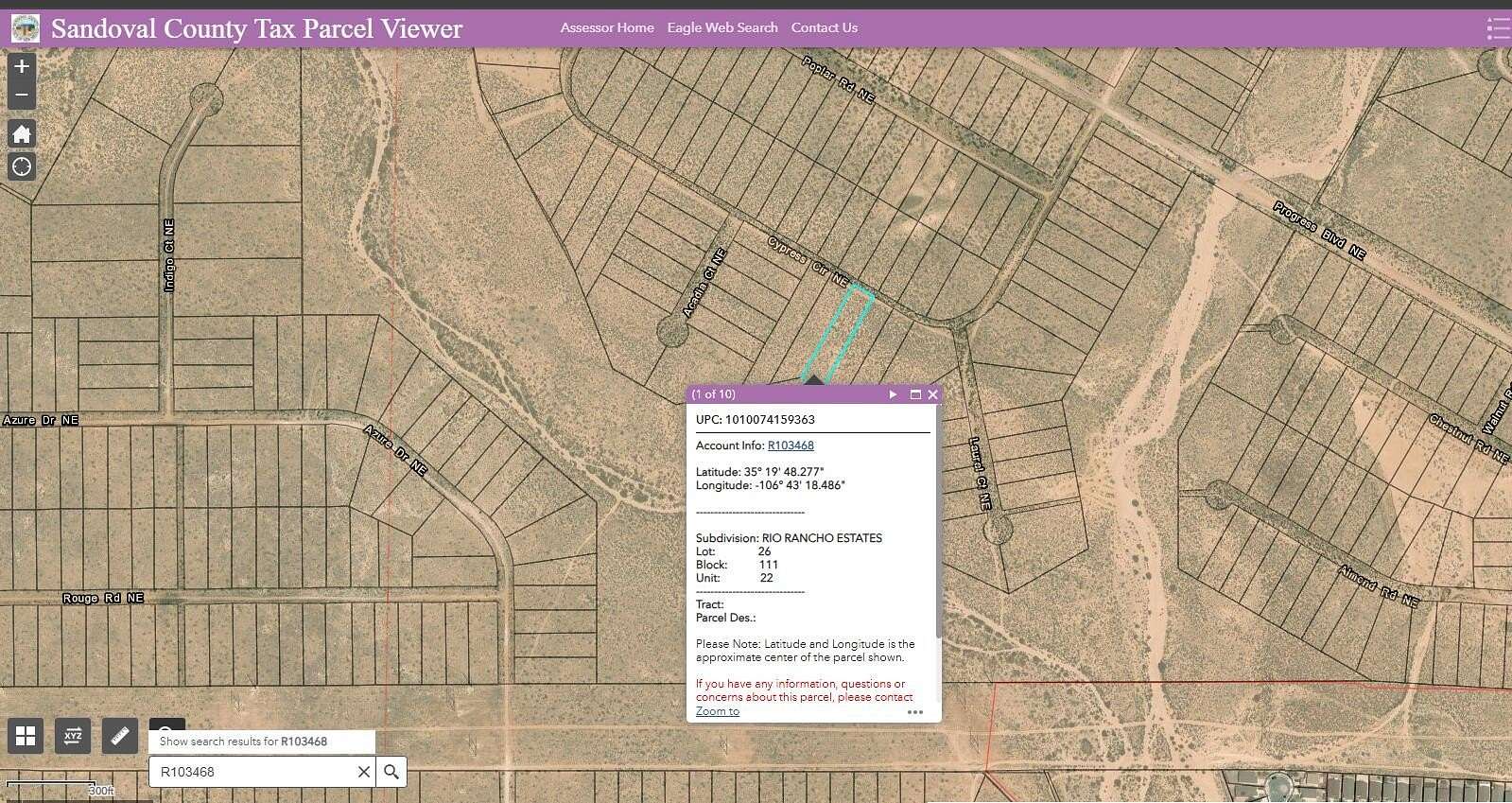 0.64 Acres of Land for Sale in Rio Rancho, New Mexico