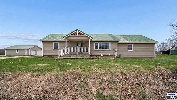 20 Acres of Agricultural Land with Home for Sale in Center Point, Indiana