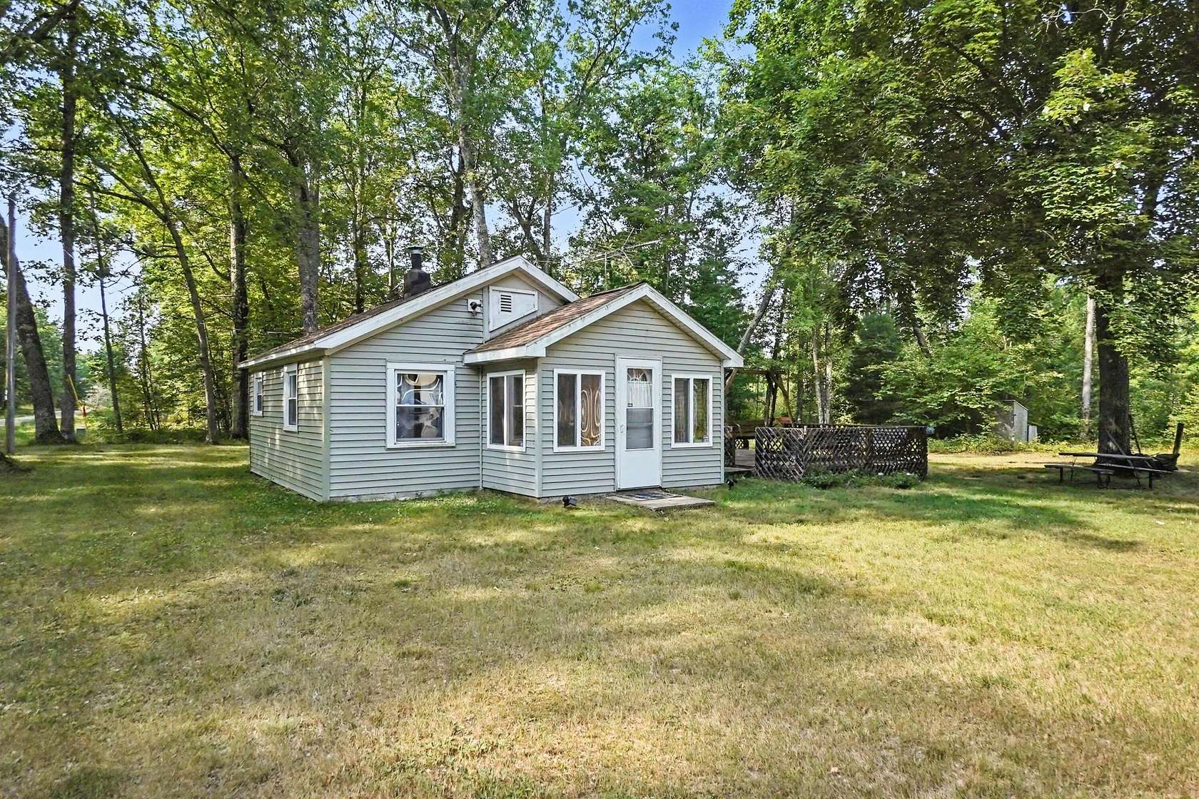 20 Acres of Recreational Land with Home for Sale in Bitely, Michigan