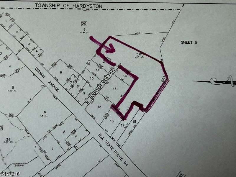 4 Acres of Residential Land for Sale in Hamburg, New Jersey