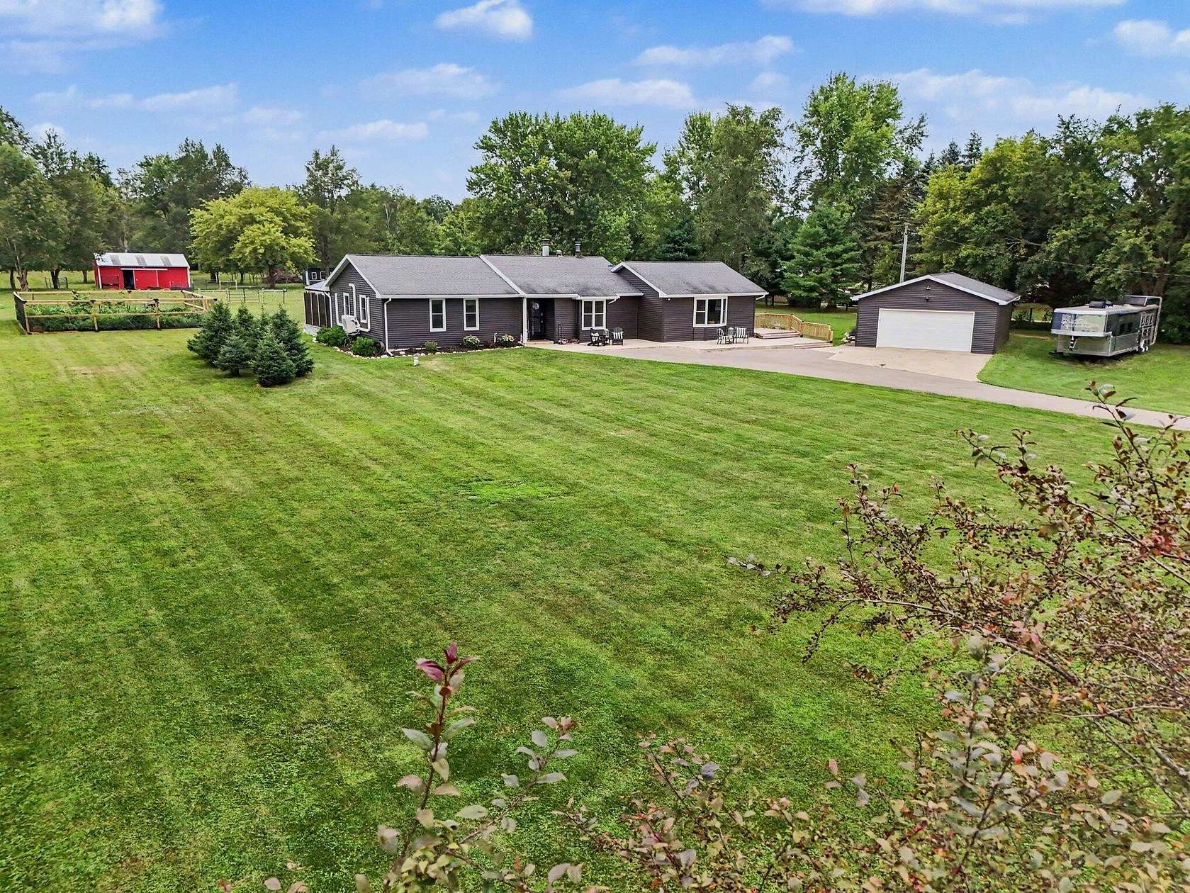 10.7 Acres of Land with Home for Sale in Schoolcraft, Michigan