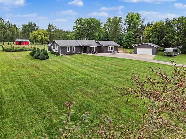 10.7 Acres of Land with Home for Sale in Schoolcraft, Michigan