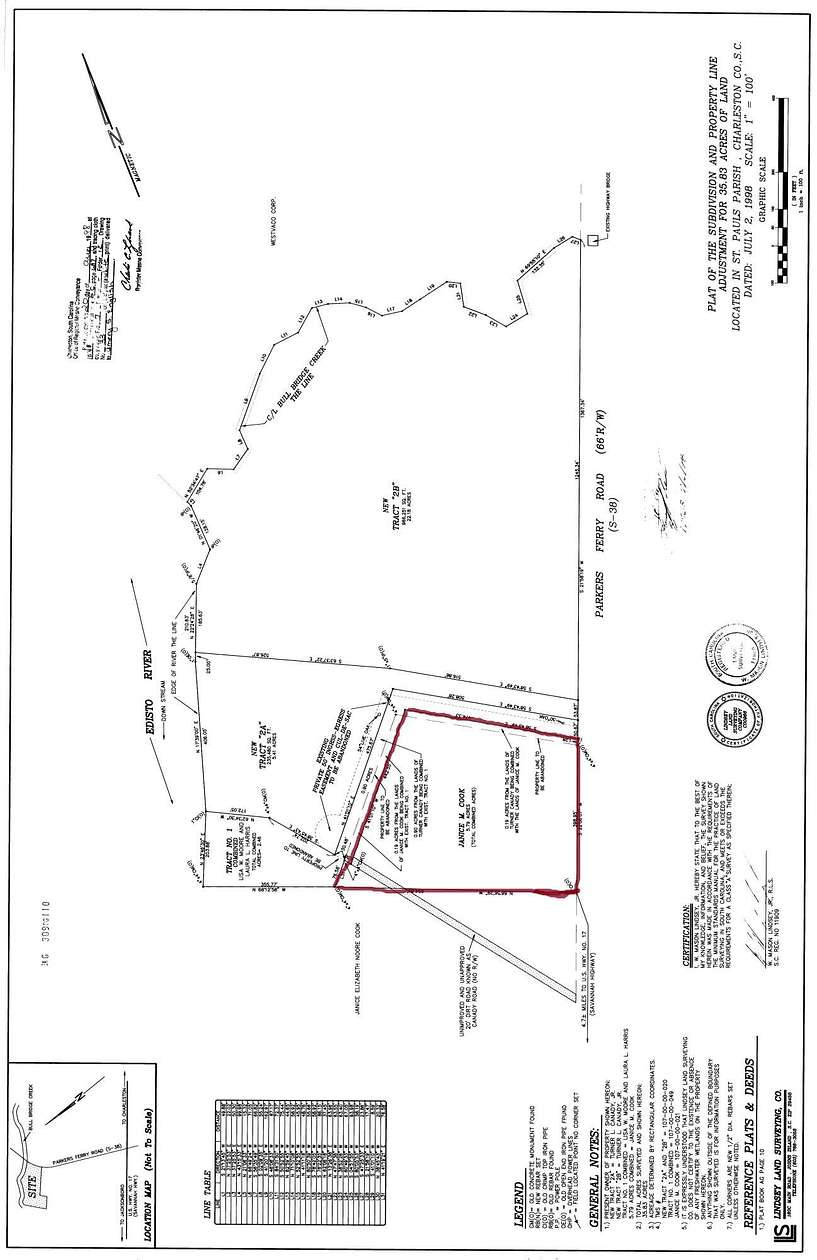 5.78 Acres of Residential Land for Sale in Adams Run, South Carolina