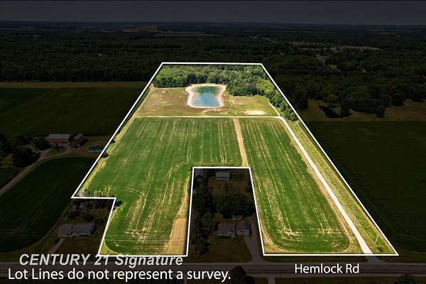 26 Acres of Land for Sale in Hemlock, Michigan