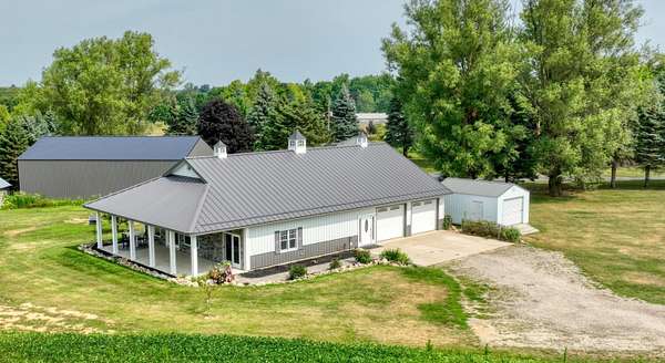 10 Acres of Land with Home for Sale in Hillsdale, Michigan