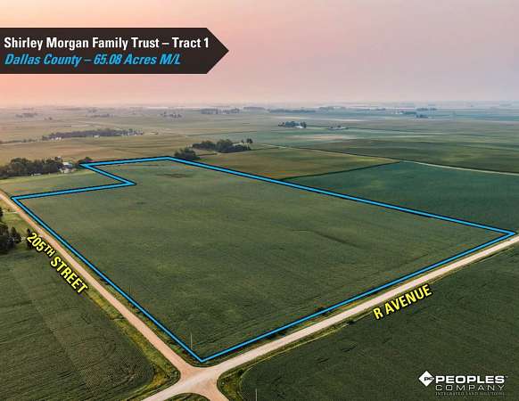 106 Acres of Land for Auction in Dallas Center, Iowa