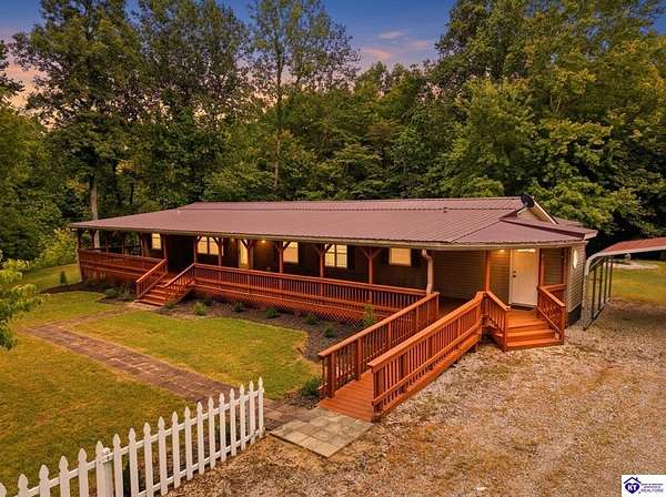 17.3 Acres of Recreational Land with Home for Sale in Upton, Kentucky