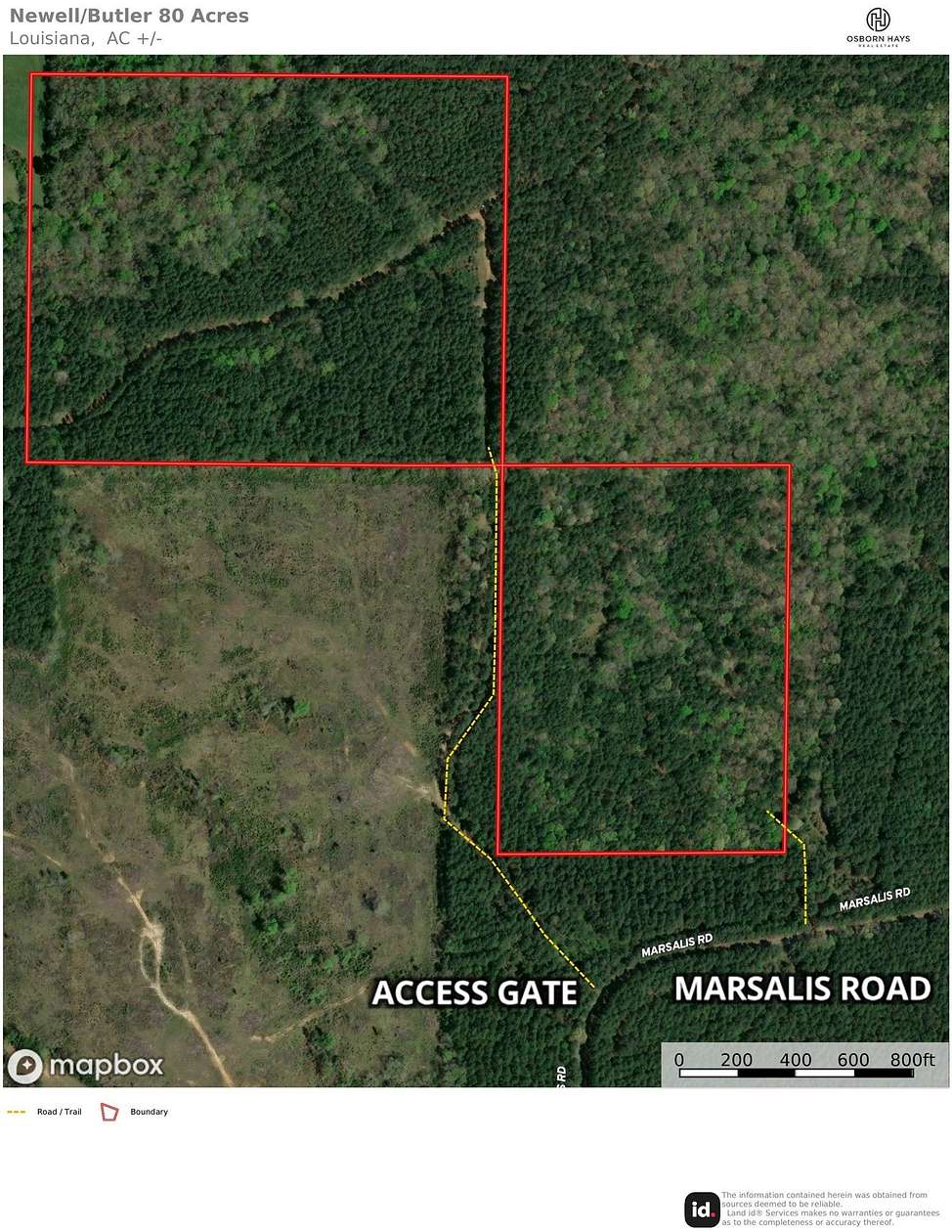 80 Acres of Recreational Land for Sale in Homer, Louisiana