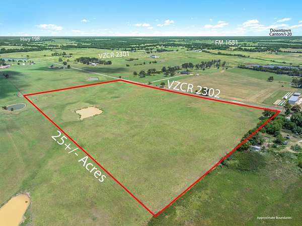 25 Acres of Land for Sale in Canton, Texas