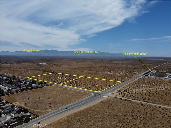 9.6 Acres of Land for Sale in Adelanto, California