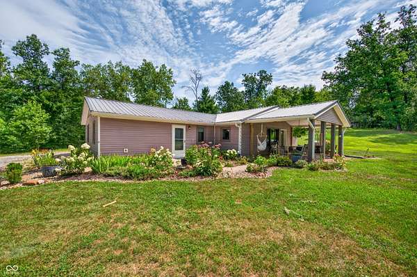 5.65 Acres of Land with Home for Sale in Morgantown, Indiana