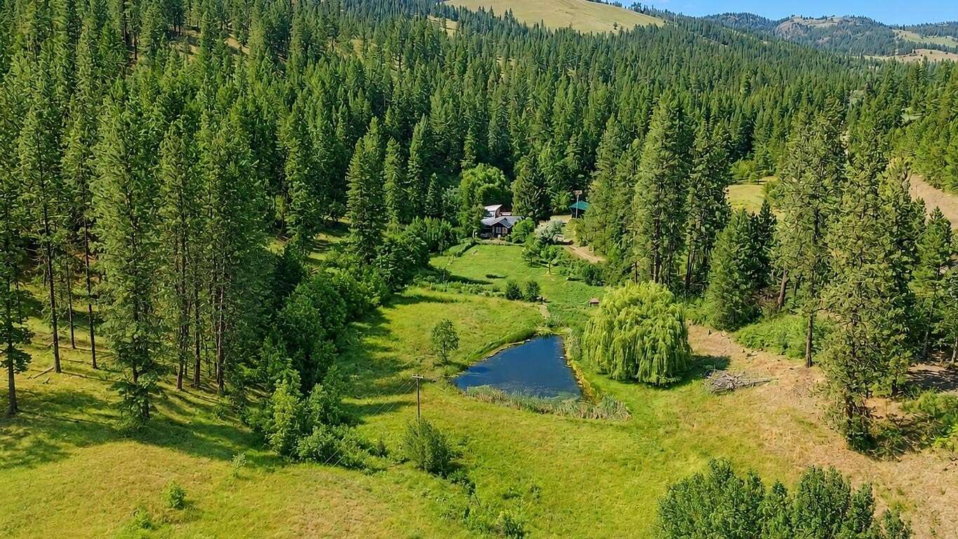 13 Acres of Land with Home for Sale in Hunters, Washington