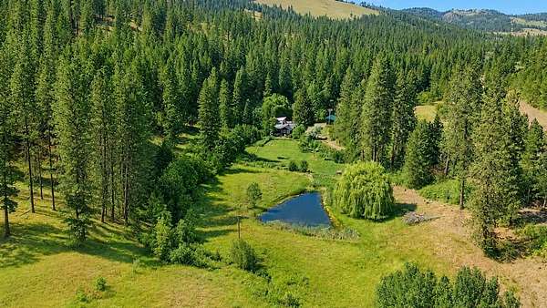 13 Acres of Land with Home for Sale in Hunters, Washington