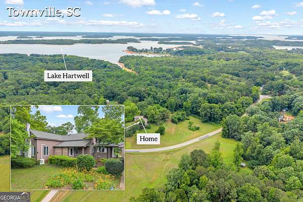 9.34 Acres of Land with Home for Sale in Townville, South Carolina