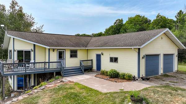 40 Acres of Recreational Land with Home for Sale in Sarona, Wisconsin