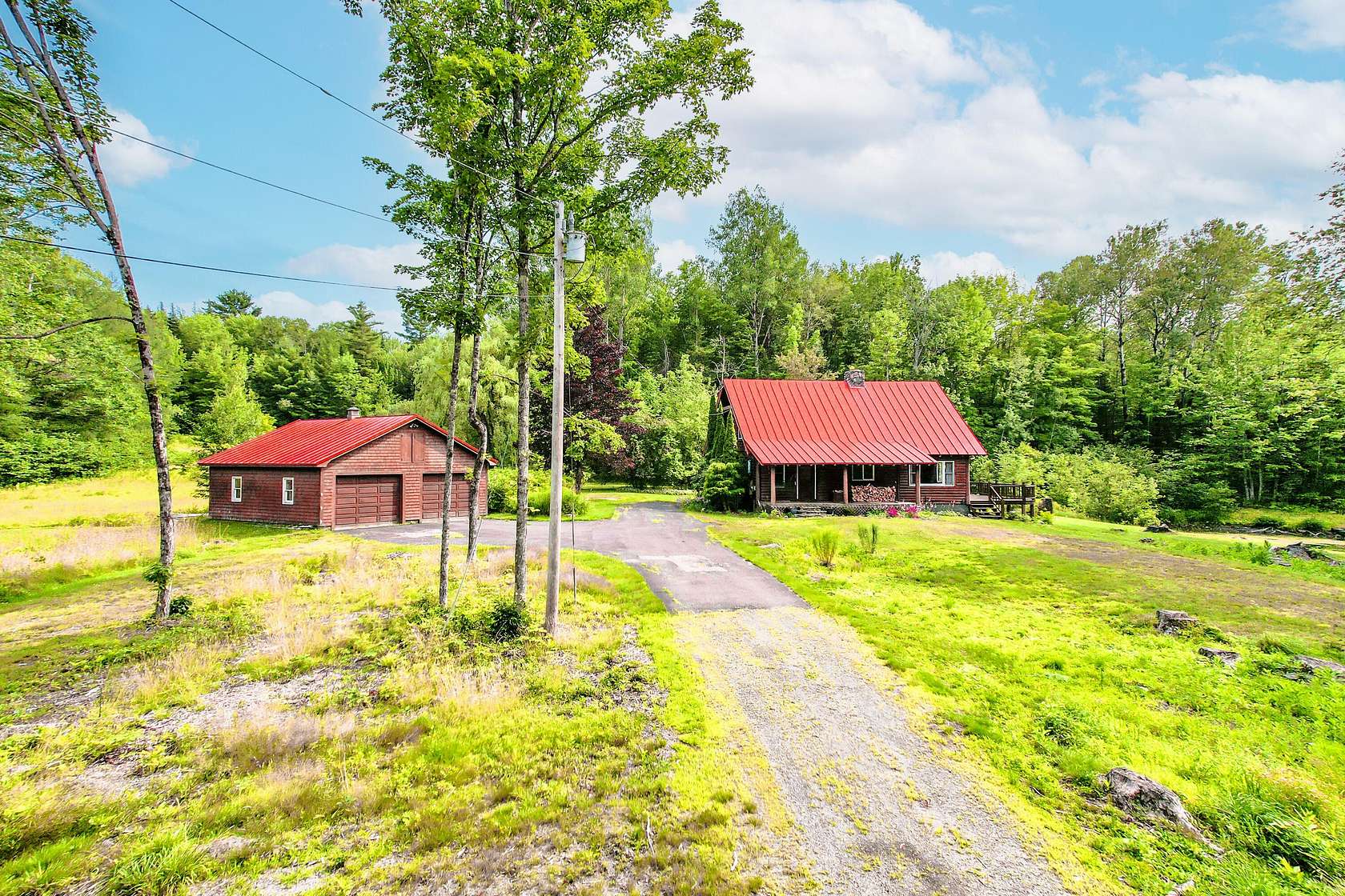 24.8 Acres of Land with Home for Sale in New Vineyard, Maine