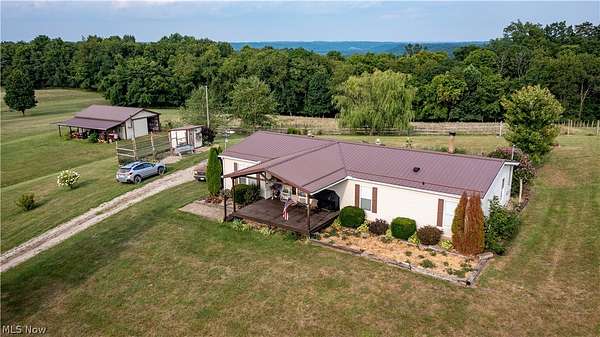 5 Acres of Land with Home for Sale in Warsaw, Ohio