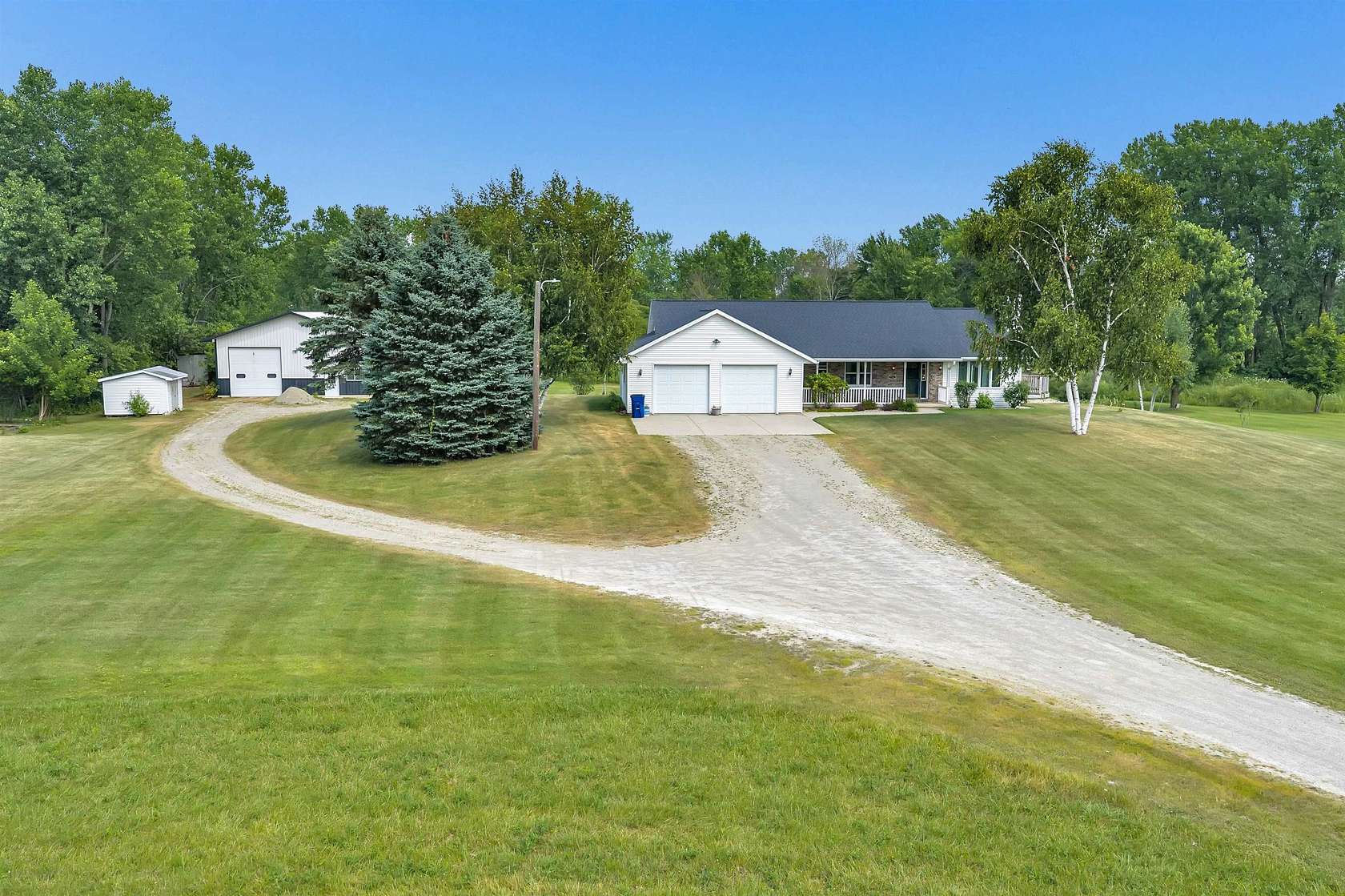 7.85 Acres of Land with Home for Sale in Pulaski, Wisconsin