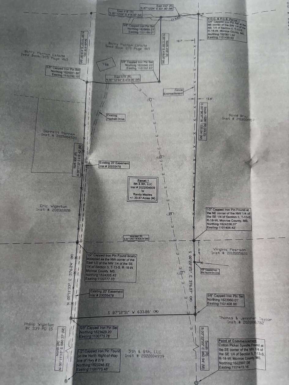 32 Acres of Recreational Land for Sale in Amory, Mississippi
