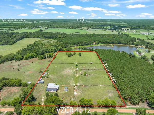 13.1 Acres of Land with Home for Sale in Ben Wheeler, Texas