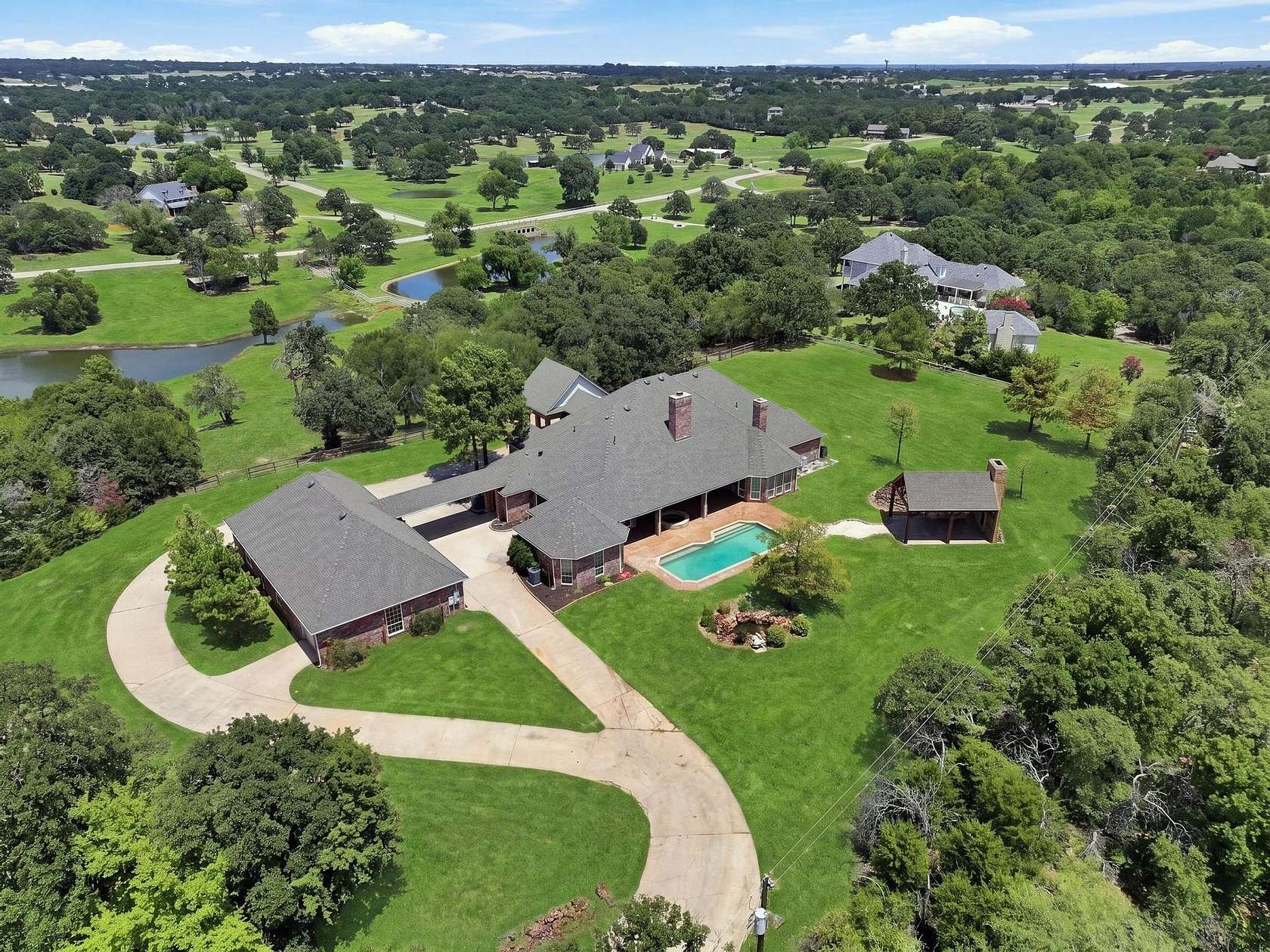 11.3 Acres of Land with Home for Sale in Aubrey, Texas