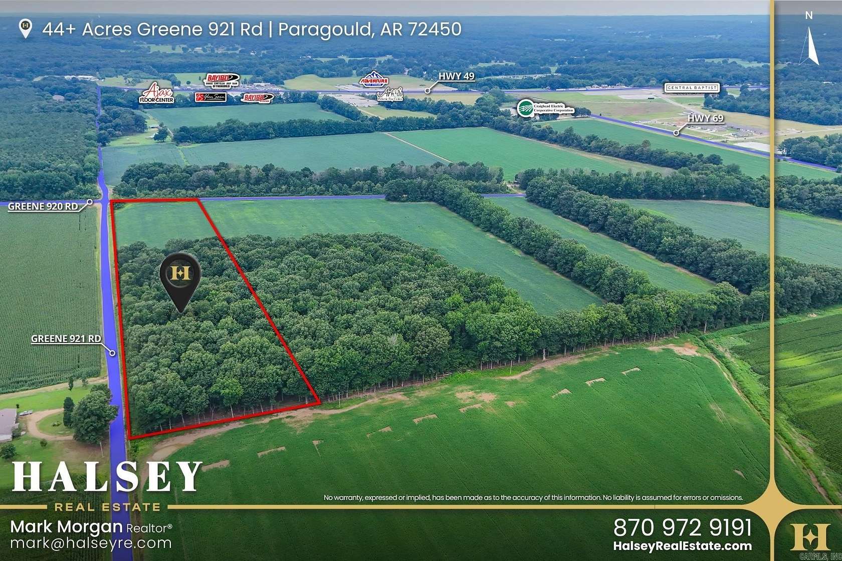 11.2 Acres of Land for Sale in Paragould, Arkansas