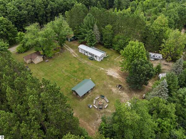6 Acres of Land with Home for Sale in Beulah, Michigan