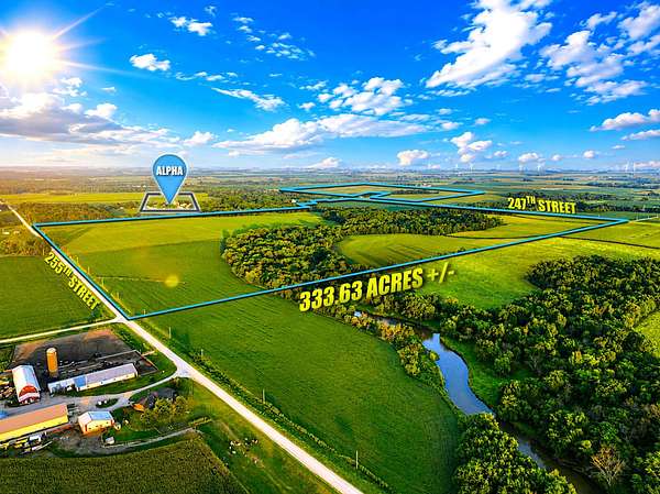 334 Acres of Land for Sale in Waucoma, Iowa
