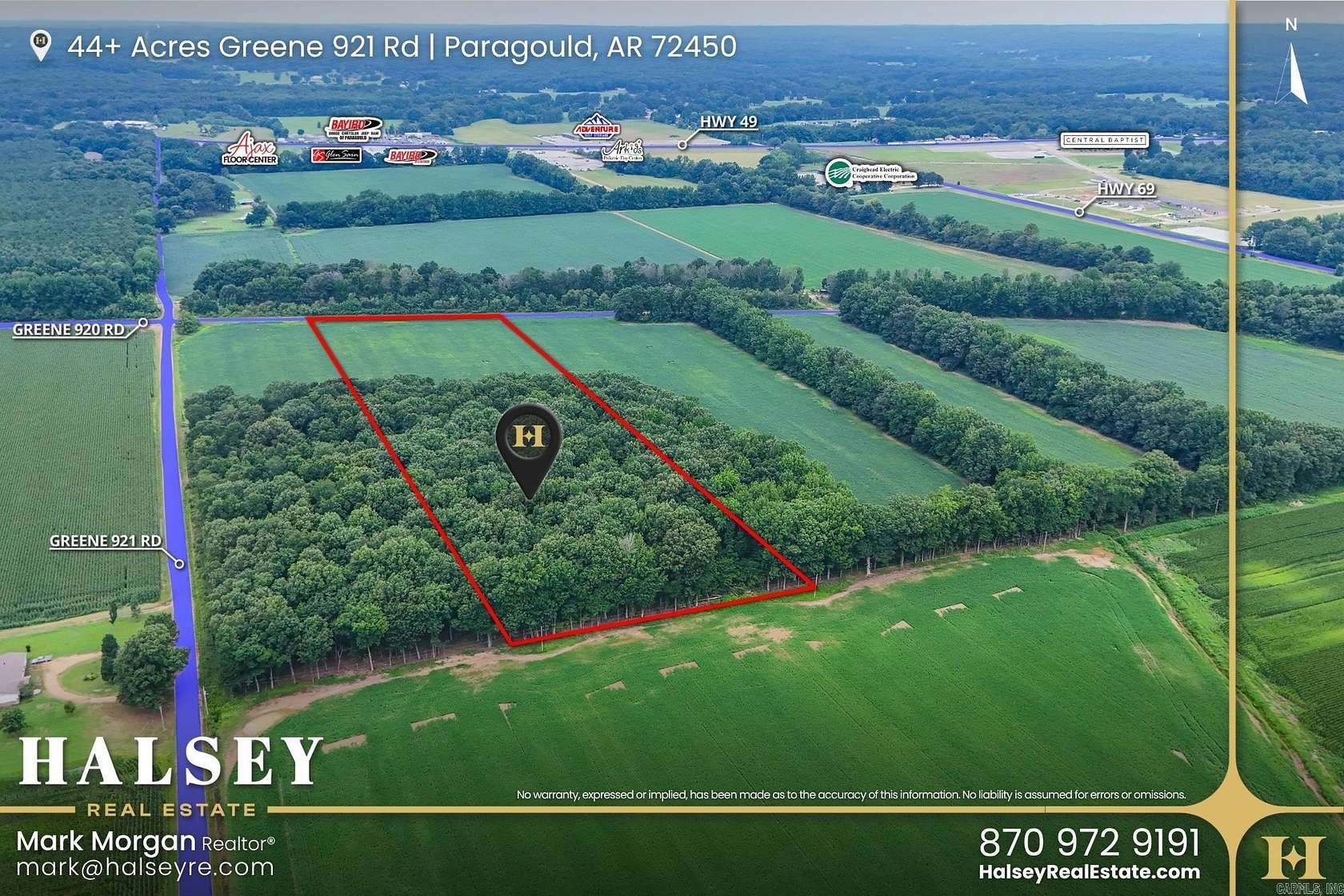 11.2 Acres of Land for Sale in Paragould, Arkansas