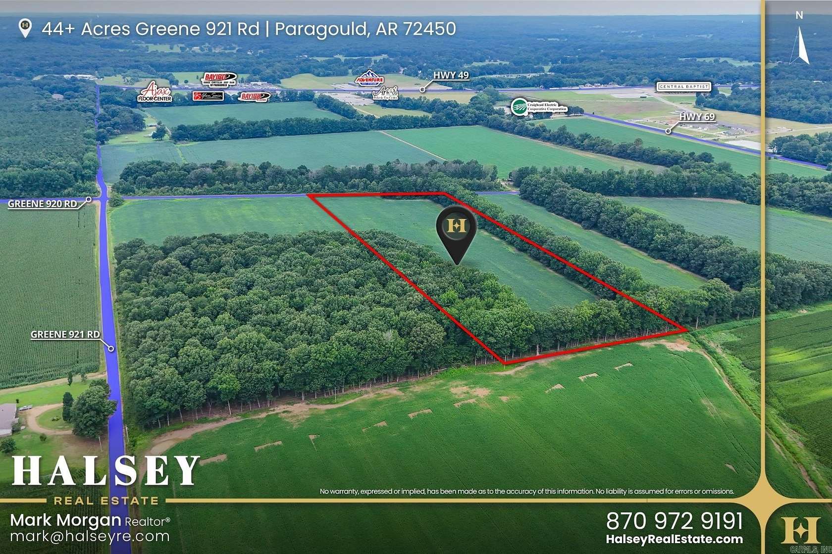 11.2 Acres of Land for Sale in Paragould, Arkansas