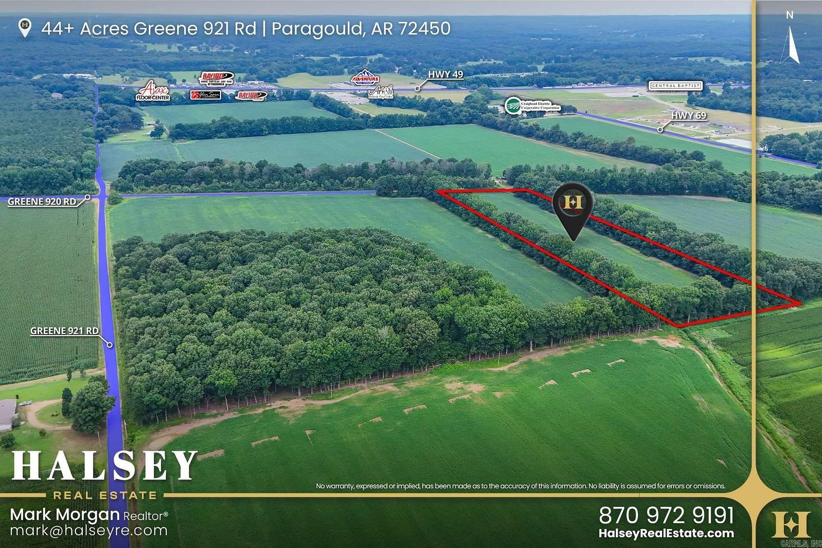 11.2 Acres of Land for Sale in Paragould, Arkansas