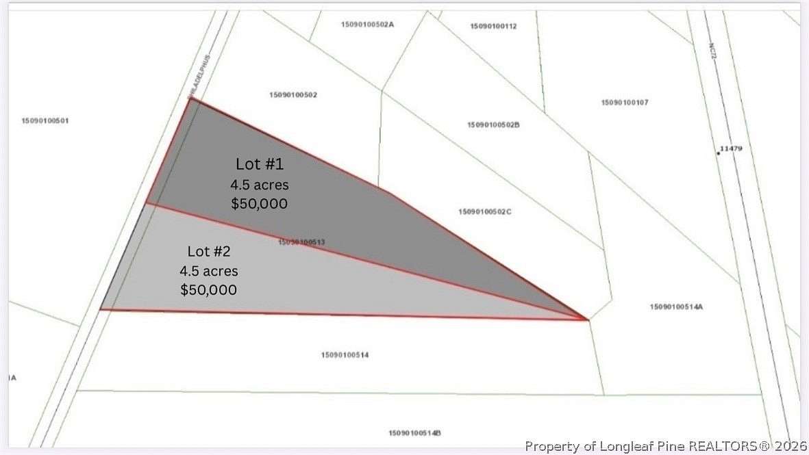 4.5 Acres of Land for Sale in Pembroke, North Carolina